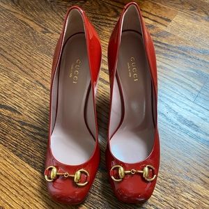 Authentic Rusty Red Gucci Pumps